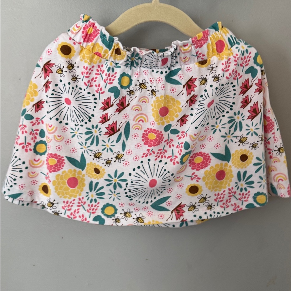 Okie Dokie Floral Skort - Multicolor